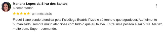 comentarios do google sobre o serviço